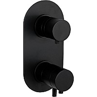 Смеситель для душа Remer Minimal Thermo NT92KBNO с термостатом Черный матовый