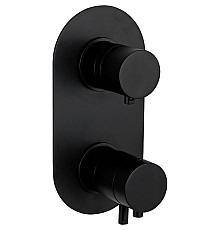 Смеситель для душа Remer Minimal Thermo NT92KBNO с термостатом Черный матовый