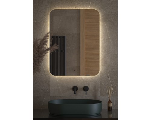Зеркало Defesto Opti 60x80 с подсветкой 25W-4500К/ИК - выключатель/Нейтральный белый свет