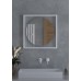 Зеркало Defesto Eclipce 60х60 с подсветкой 12W-3000К/в багетной раме/ИК - выключатель/Теплый белый свет/Белая рама