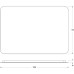 Зеркало Defesto Opti 100x70 с подсветкой 32W-4500К/Сенсорный выключатель/Нейтральный белый свет