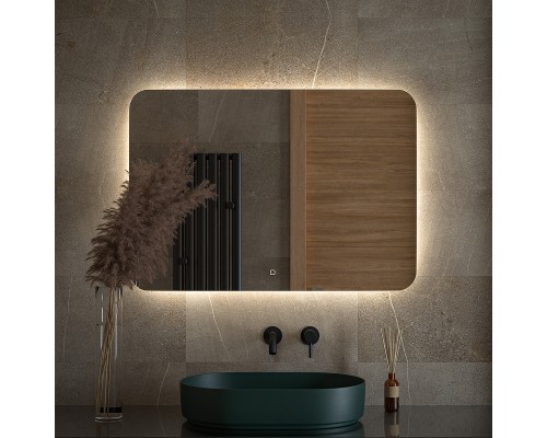 Зеркало Defesto Opti 100x70 с подсветкой 32W-4500К/Сенсорный выключатель/Нейтральный белый свет