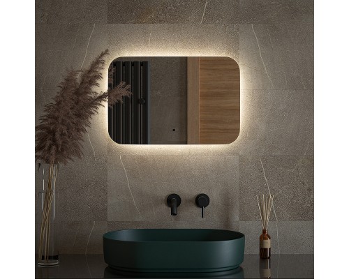 Зеркало Defesto Opti 60x40 с подсветкой 17W-4500К/ИК - выключатель/Нейтральный белый свет