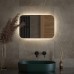 Зеркало Defesto Opti 60x40 с подсветкой 17W-4500К/ИК - выключатель/Нейтральный белый свет