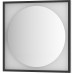 Зеркало Defesto Eclipce 70х70 с подсветкой 15W-4500К/в багетной раме/Без выключателя/Нейтральный белый свет/Черная рама