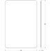 Зеркало Defesto Opti 80x120 с подсветкой 38W-3000К/Без выключателя/Теплый белый свет