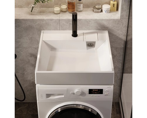 Раковина Paola Juno 60x60 на стиральную машину Белая глянцевая
