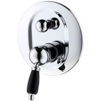 Смеситель для душа Caprigo Adria-Uno Black Edition 02B-551-crm Хром