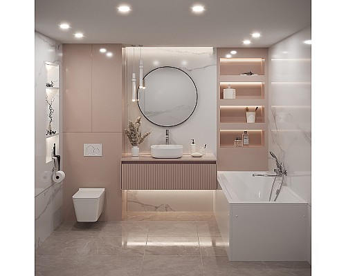 Акриловая ванна Corpa Nera Bellini 170x75 CN05019WH без гидромассажа