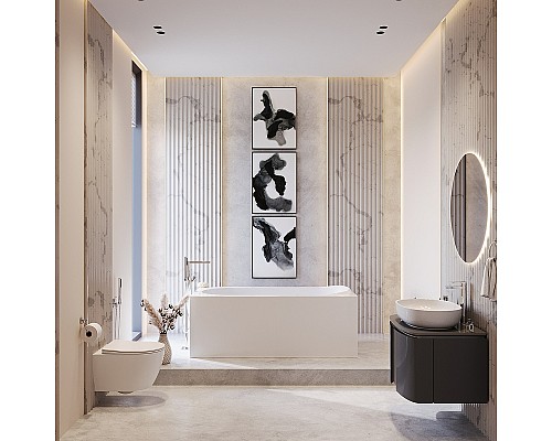 Акриловая ванна Corpa Nera Santi 150x75 CN05021WH без гидромассажа