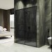 Душевая дверь Maybah Glass MGD-1284-6 1200x1950 раздвижная профиль Черный стекло графитовое