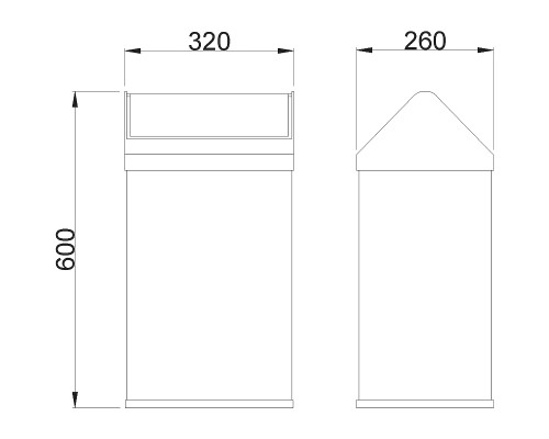 Контейнер для мусора Nofer 14118.2.W Белый