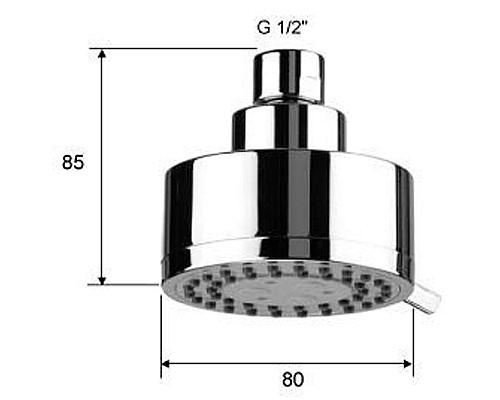 Верхний душ Remer 358MOx Хром