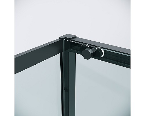 Душевой уголок Grossman Style 100х90 120.K33.05.1090.21.00 профиль Черный матовый стекло прозрачное
