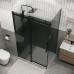 Душевой уголок Grossman Classic 110х80 120.K33.04.1180.21.10 профиль Черный матовый стекло тонированное