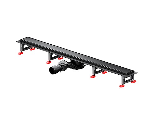 Душевой лоток AM.PM MasterFlow 90 W01SC-U11-090-04BM с Черной матовой решеткой / под плитку Tile