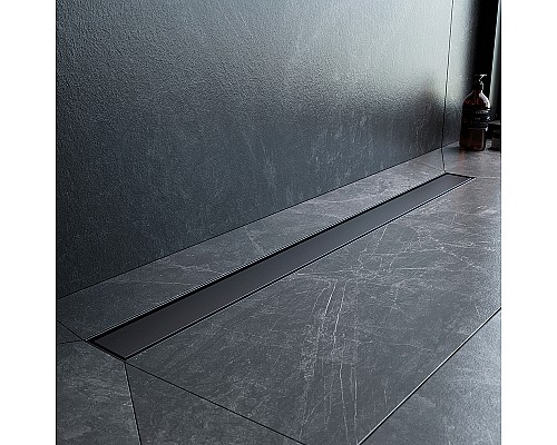 Душевой лоток AM.PM MasterFlow 90 W01SC-U11-090-04BM с Черной матовой решеткой / под плитку Tile