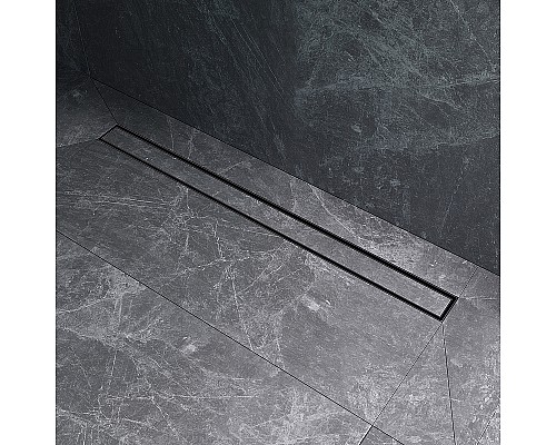 Душевой лоток AM.PM MasterFlow 90 W01SC-U11-090-04BM с Черной матовой решеткой / под плитку Tile