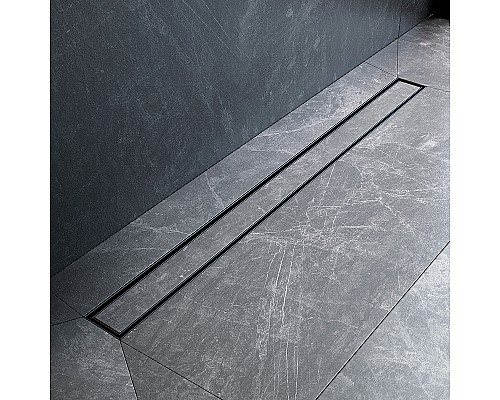 Душевой лоток AM.PM MasterFlow 90 W01SC-U11-090-04BM с Черной матовой решеткой / под плитку Tile