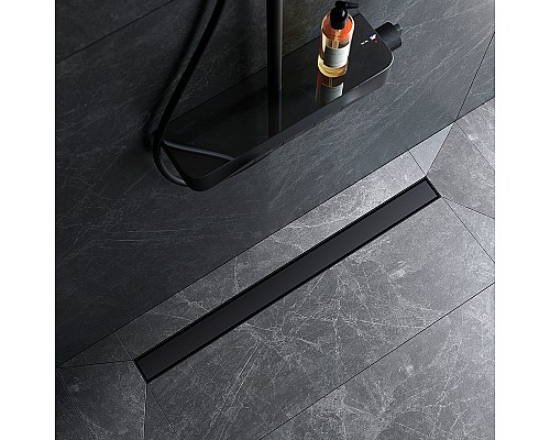 Душевой лоток AM.PM MasterFlow 90 W01SC-U11-090-04BM с Черной матовой решеткой / под плитку Tile