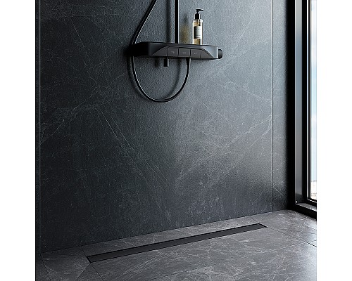 Душевой лоток AM.PM MasterFlow 90 W01SC-U11-090-04BM с Черной матовой решеткой / под плитку Tile