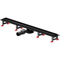 Душевой лоток AM.PM MasterFlow 90 W01SC-U11-090-04BM с Черной матовой решеткой / под плитку Tile