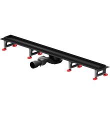 Душевой лоток AM.PM MasterFlow 90 с Черной матовой решеткой / под плитку Tile