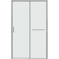 Душевая дверь Grossman Style 130 100.K33.05.130.10.02 профиль Хром стекло шиншилла