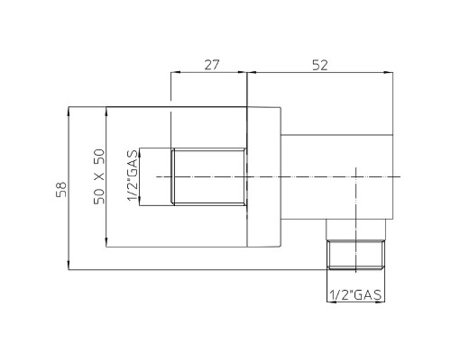 Шланговое подключение Bossini V00240.030 Хром