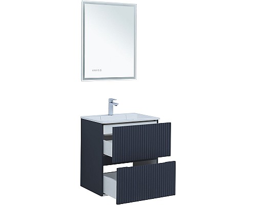 Тумба под раковину Aquanet Джейн 60 313300 подвесная Маренго