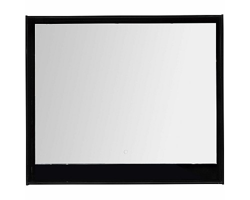 Зеркало Aquanet Милан 100 306375 с подсветкой Черный глянец с сенсорным выключателем