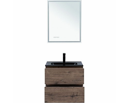 Тумба под раковину Aquanet Алвита New 60 334184 подвесная Дуб веллингтон табак