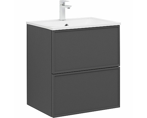 Тумба под раковину Aquanet Арт 60 329063 подвесная Ясень графит