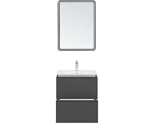 Тумба под раковину Aquanet Арт 60 329063 подвесная Ясень графит