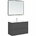 Тумба под раковину Aquanet Арт 90 329613 подвесная Ясень графит