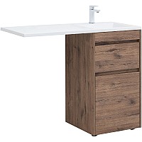 Тумба с раковиной Aquanet Токио 110 R 335586 Дуб веллингтон