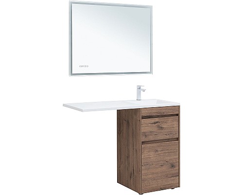 Тумба с раковиной Aquanet Токио 110 R 335586 Дуб веллингтон