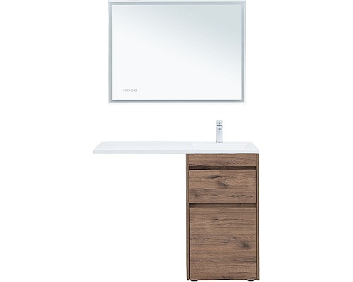 Тумба с раковиной Aquanet Токио 110 R 335586 Дуб веллингтон