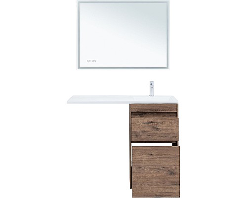 Тумба с раковиной Aquanet Токио 110 R 335586 Дуб веллингтон