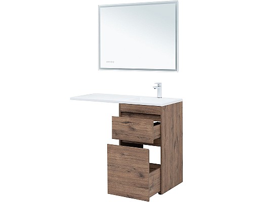 Тумба с раковиной Aquanet Токио 110 R 335586 Дуб веллингтон