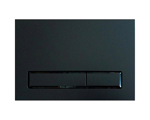 Клавиша смыва KK POL M08 350/PPC/142-00-07 Черная матовая Черная глянцевая