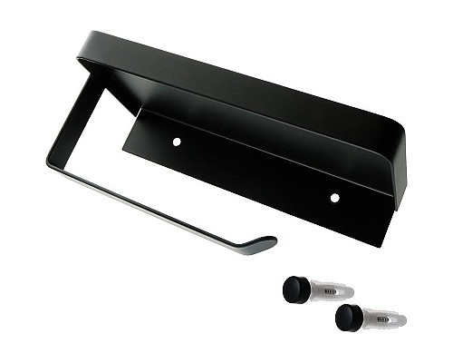 Держатель туалетной бумаги Fixsen Hotel FX-31011B с полкой Черный матовый