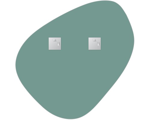 Зеркало Evoform Primary 70х70 BY 0115 со шлифованной кромкой