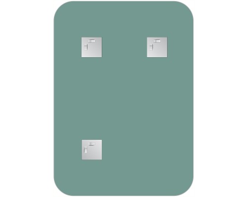 Зеркало Evoform Primary 70х50 BY 0127 со шлифованной кромкой