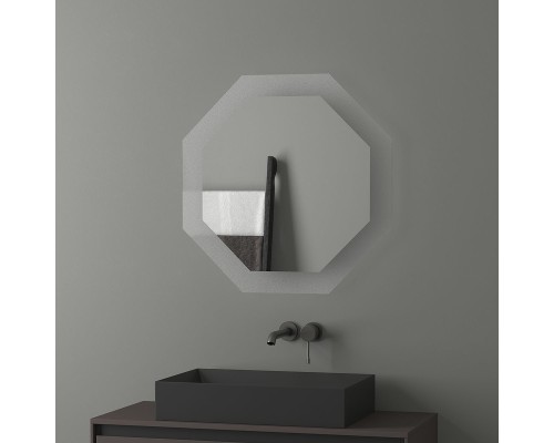 Зеркало Evoform Ledshine 70x70 с подсветкой 22.5 W - без выключателя - нейтральный белый свет