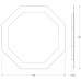 Зеркало Evoform Ledshine 70x70 с подсветкой 22.5 W - без выключателя - нейтральный белый свет