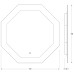 Зеркало Evoform Ledshine 70x70 с подсветкой 22.5 W - сенсорный выключатель - нейтральный белый свет