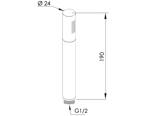 Ручной душ Remer 317MMDOX Золото глянцевое