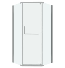 Душевой уголок Grossman Pragma 100х100 302.K33.03.1010.10.00 профиль Хром стекло прозрачное