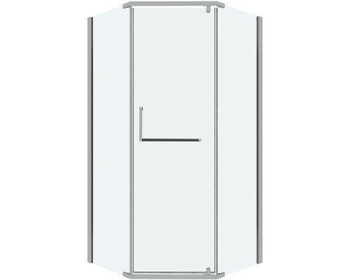 Душевой уголок Grossman Pragma 100х100 302.K33.03.1010.10.00 профиль Хром стекло прозрачное